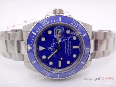 BP Factory Replica Rolex Submariner SS Blue Ceramic watch 40mm
